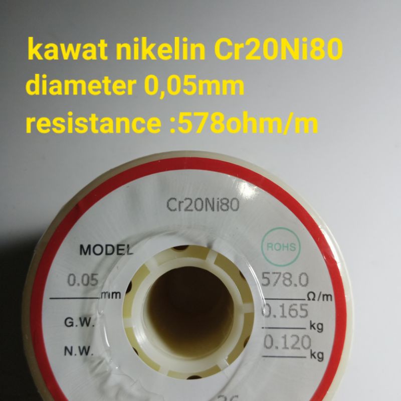 KAWAT NIKELIN/ NICHROME NI Cr20Ni