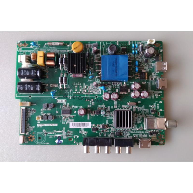 mainboard tv led lg 32lj500d /mesin tv led lg 32lj500d
