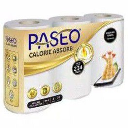 Tisu DAPUR Paseo 3 Roll towel Calorie Absorb 70 sheet tissue (no.136)