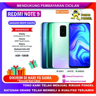 XIAOMI REDMI NOTE 9 RAM 6/128GB GARANSI RESMI TAM TERMURAH