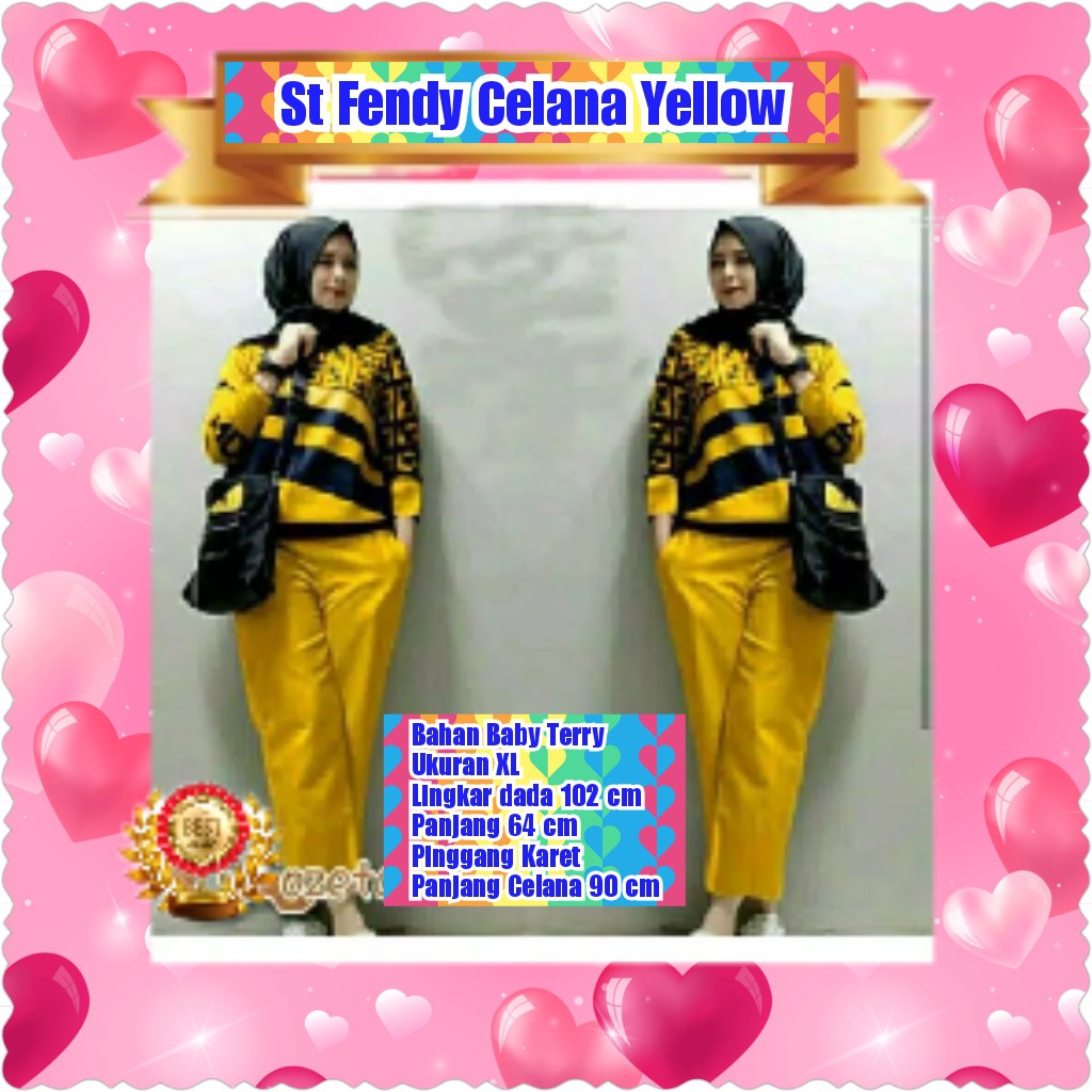 ST FENDY CELANA / SETELAN WANITA MUSLIM TERPOPULER / TERLARIS /TERMURAH