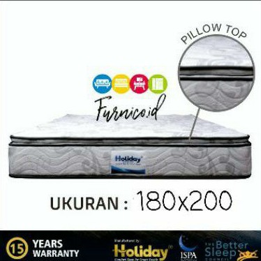 KASUR Springbed Spring Bed (pillow top) HOLIDAY garansi 15 th