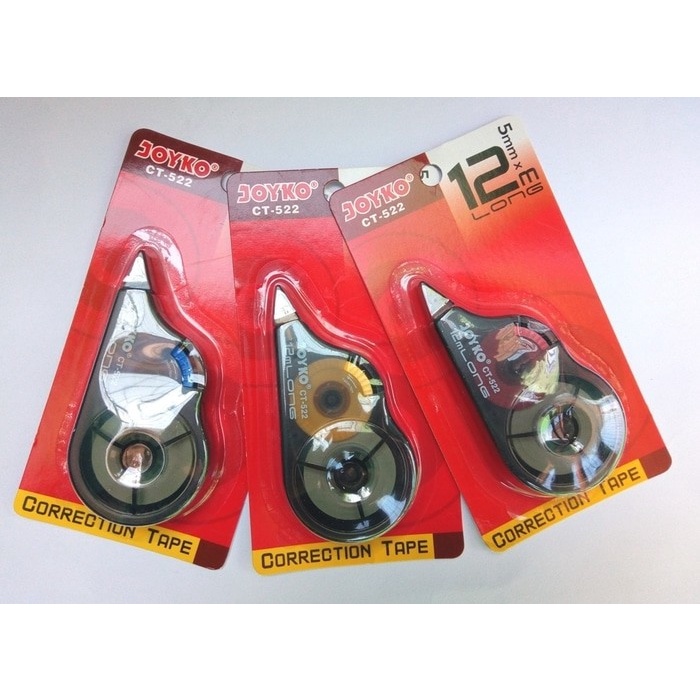 

Tipe X Correction Tape / Pita Koreksi Joyko CT-522 12 meter