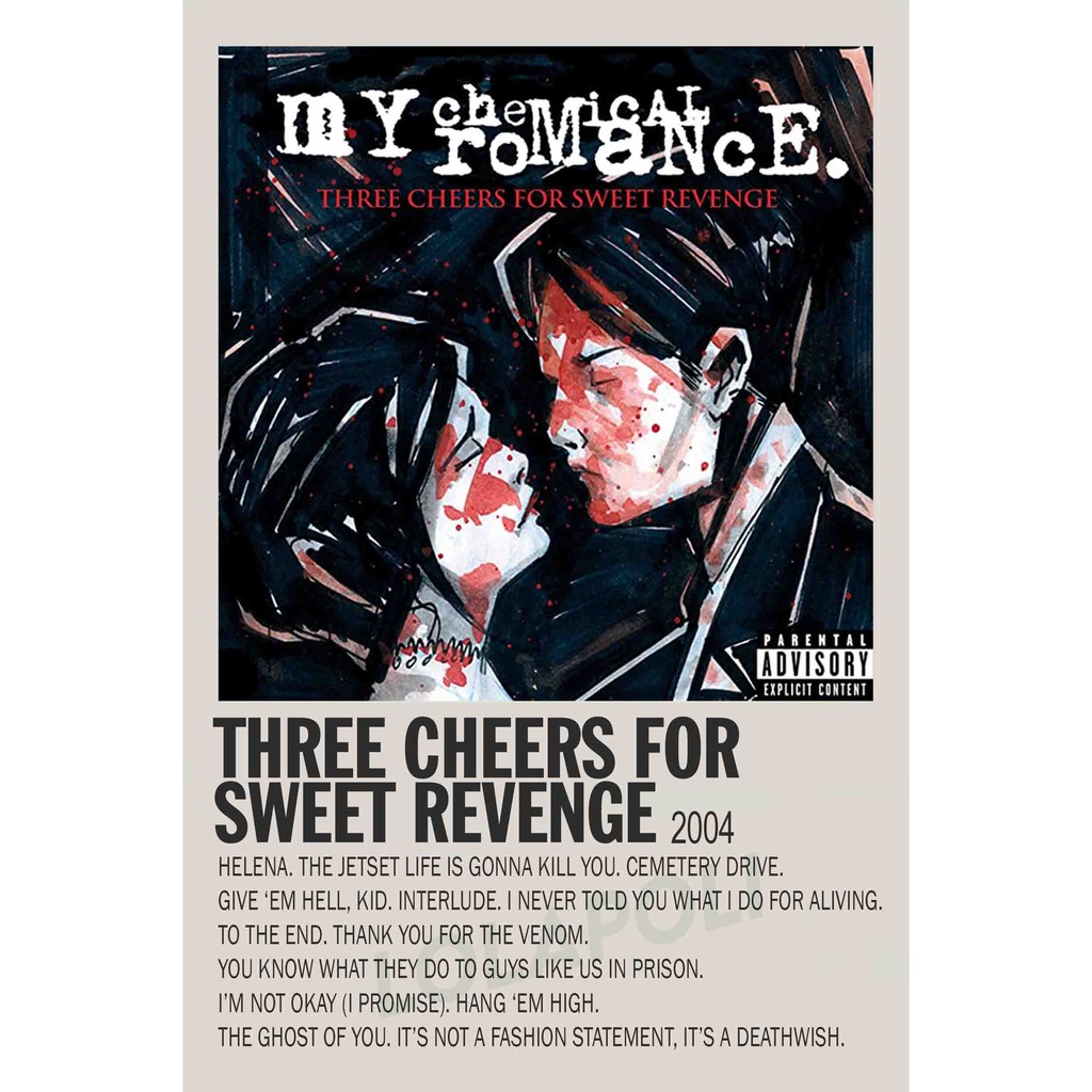 Poster Cover Album Three Cheers For Sweet Revenge - My Chemical Romance