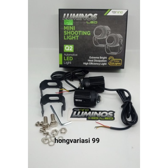 lampu mini driving/mini shooting light Q2 9nine luminos.original 9nine luminos.