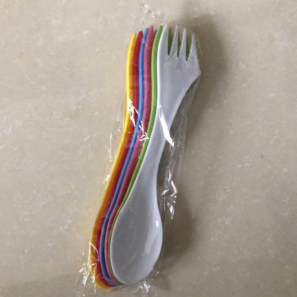 Sendok garpu 2 sisi set sendok kue garpu kue