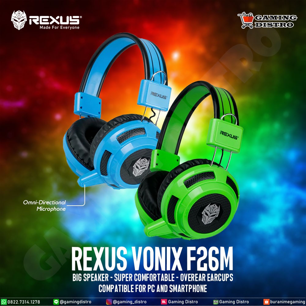 Rexus Vonix F26M Headset Gaming Over-ear