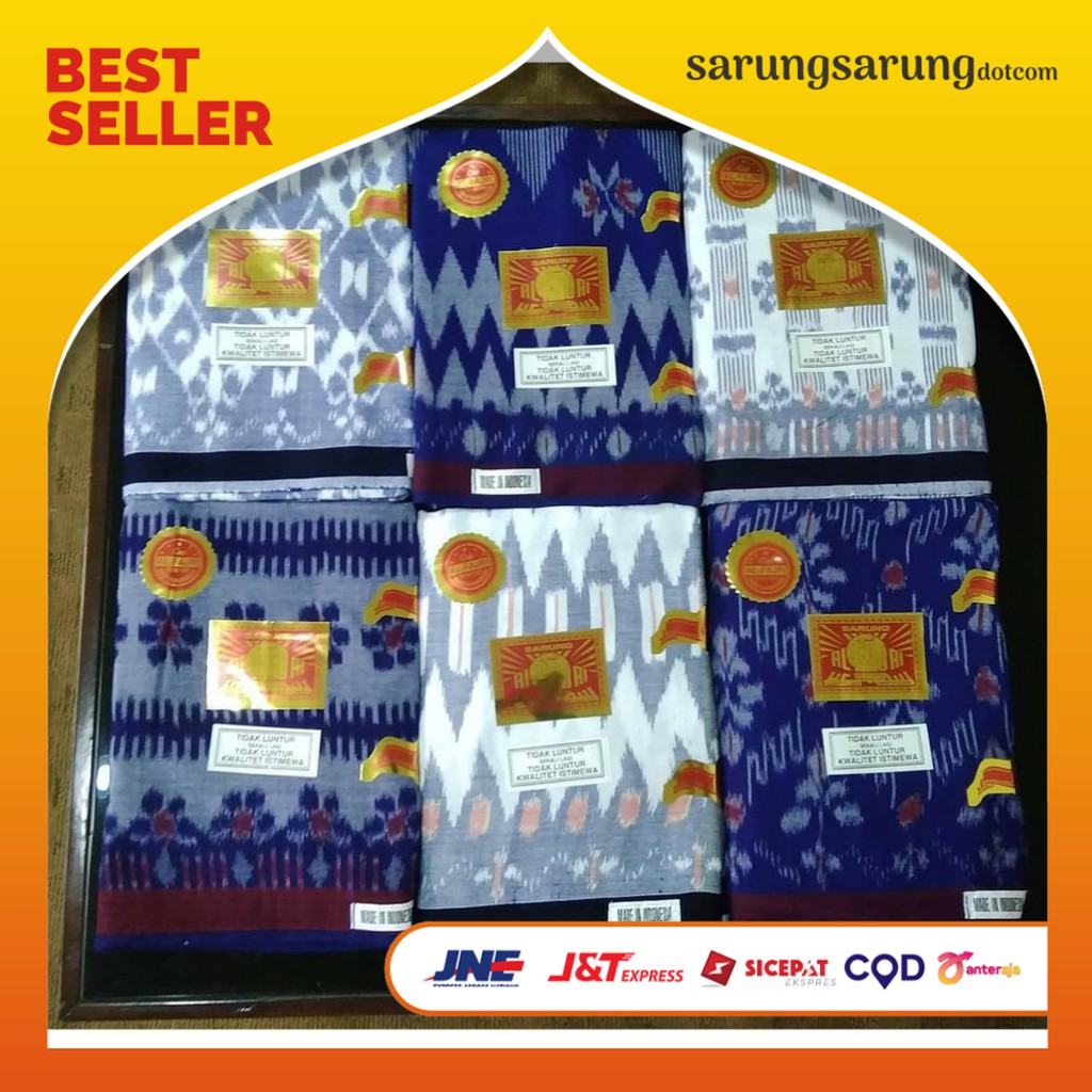 Sarung Tenun Goyor Pria ATBM Toldem AL FAJRI Asli