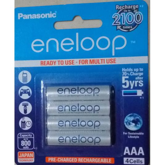 Baterai Batre Battery Panasonic Eneloop Aaa A3 800 Mah Original