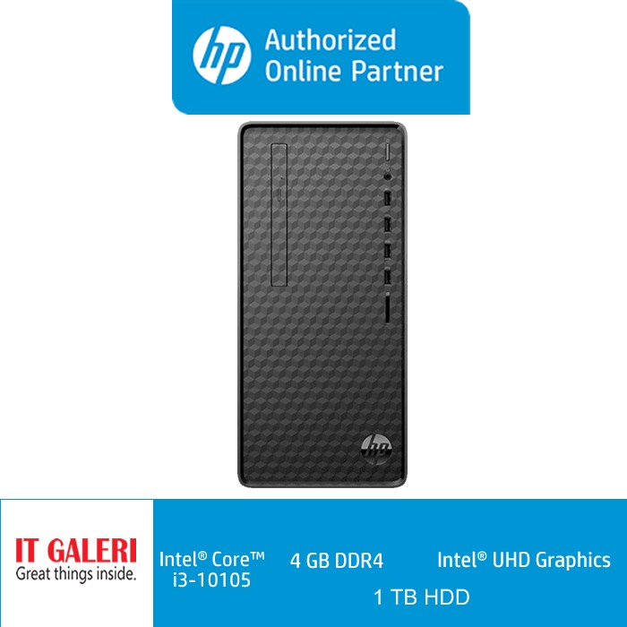 PC HP M01-F2004D CI3-10105/4GB/1TB/19.5/WIN10+OHS2019/601S1PA