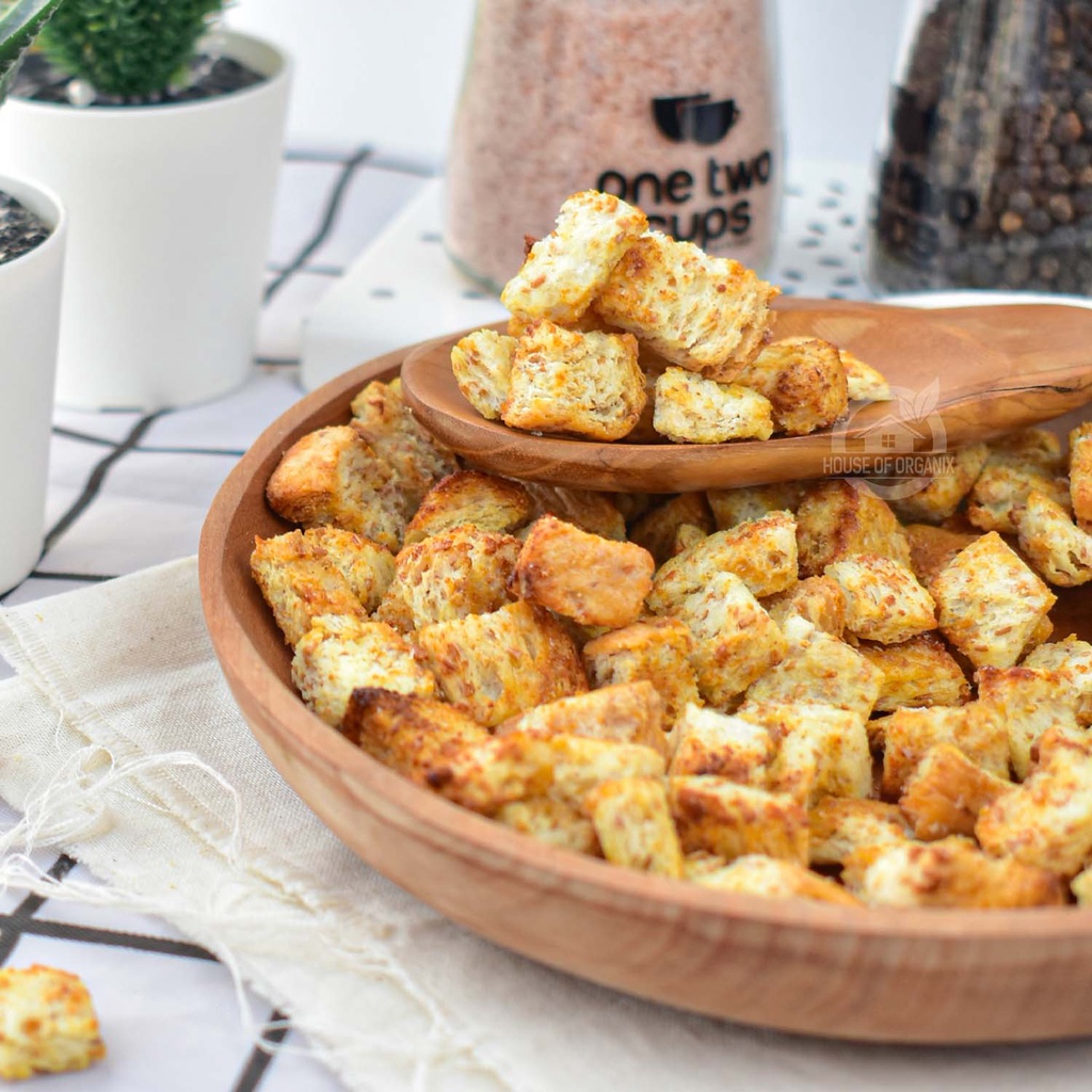 Simply Premium Crouton Bites Snack Garlic 60 Gr