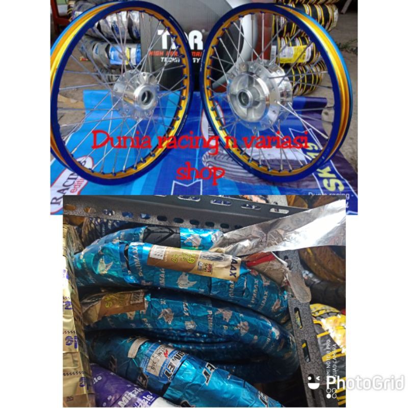 Paketan Velg TDR Ninja Vixion old Mx king Vixion new Mx new Jupiter z Vega Zr RX king Sama Ban 1set