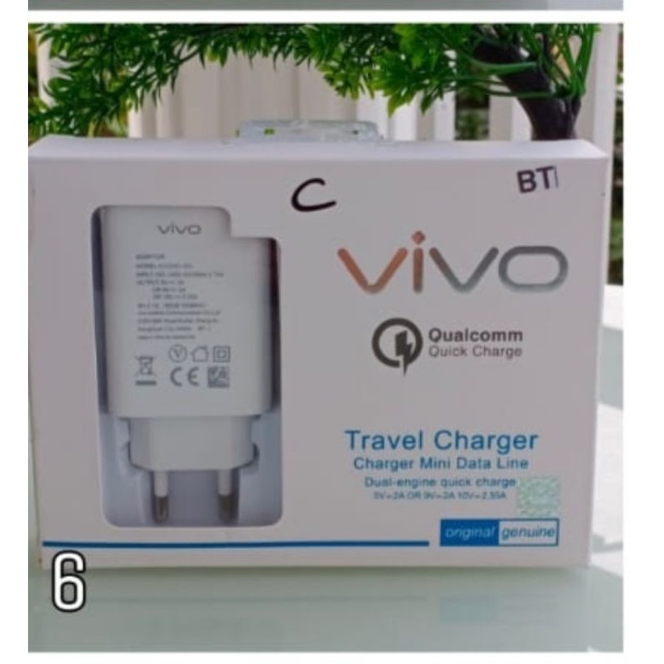 charger Vivo original fast charging V9/ Y71 /Y83/Y91/Y93/Y95 /Y12/Y17/Y20