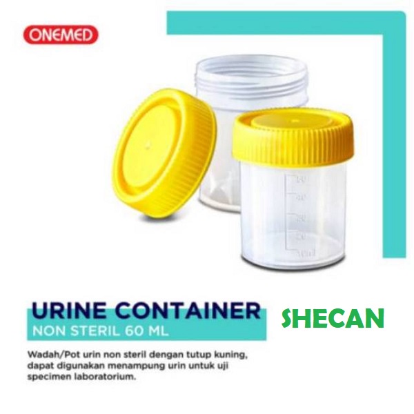 Urine Container Non Steril OneMed 60ml wadah pot urine