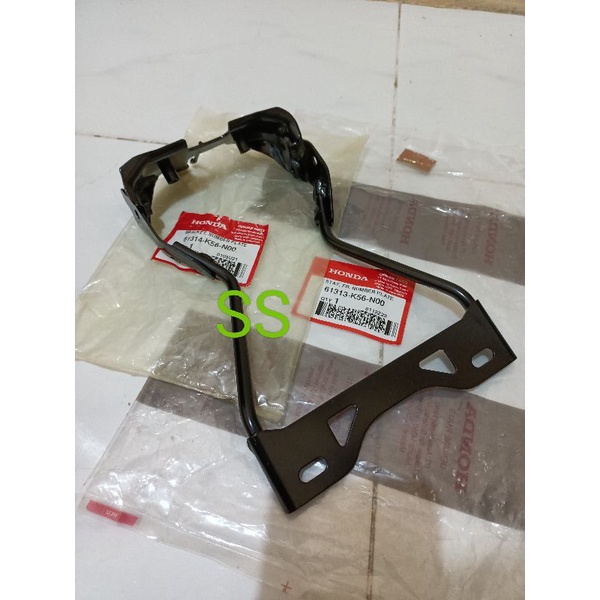 stay fr plate number bracket breket stay besi kedudukan plat nomer depan bp bm bk set belakang sonik