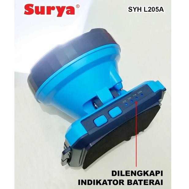 Senter Kepala Surya SYH L205a Cahaya Sinar Putih 20w Head Lamp Emergency Torch Flash White Light Led