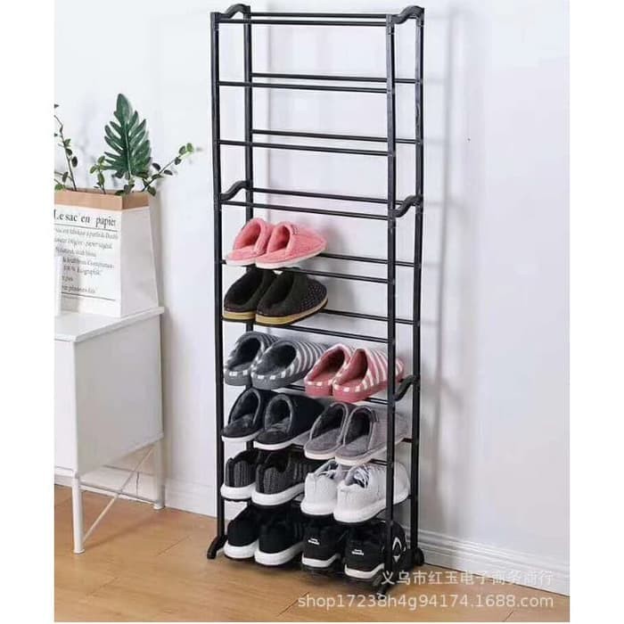 Amazing Shoe Rack Rak Sepatu 10 Susun Rak Sepatu 10 Tingkat Htp076 Shopee Indonesia