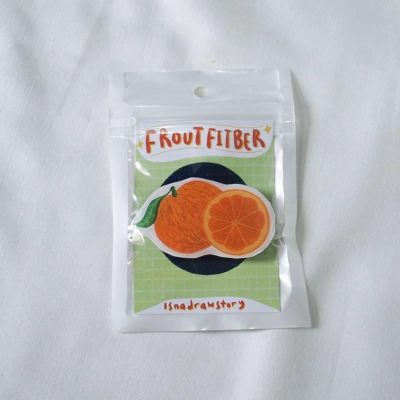 

Handmade Acrylic Pin Froutfitber Orange
