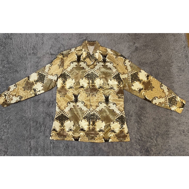 Kemeja Batik Pria Bahan Satin Like New