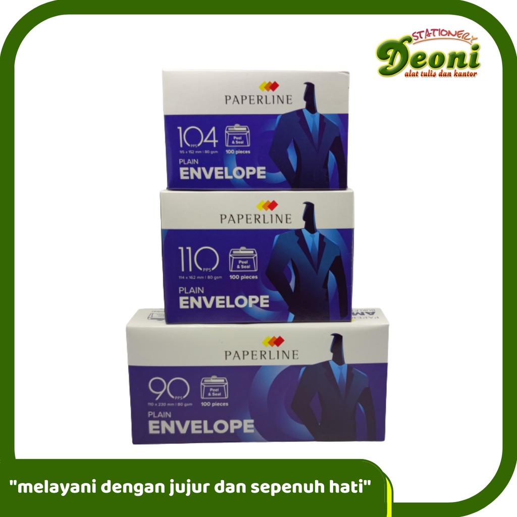 

Amplop Putih Polos PAPERLINE ( isi 100 Pcs)