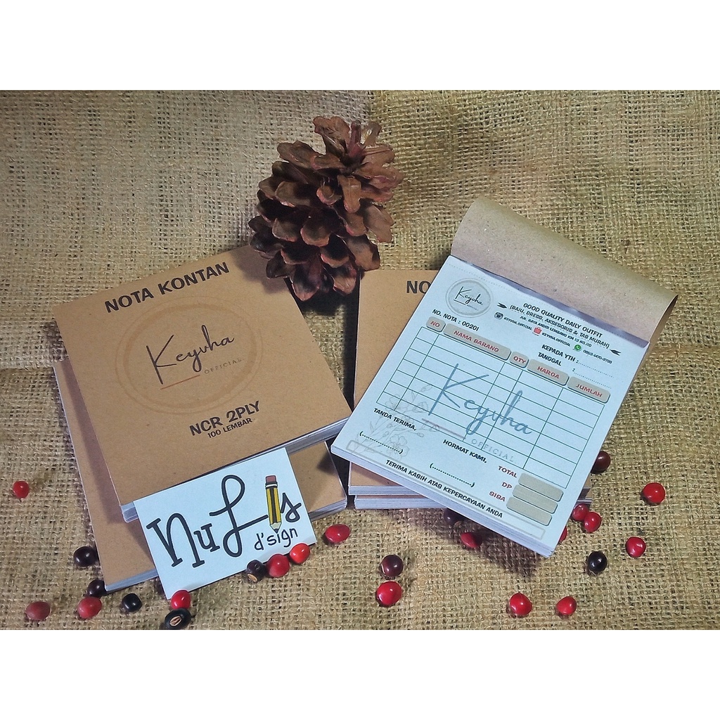 

Nota Custom Lucu Unik Murah 2PLY (NCR) 100 lembar tanpa minimal order (FREE DESAIN)