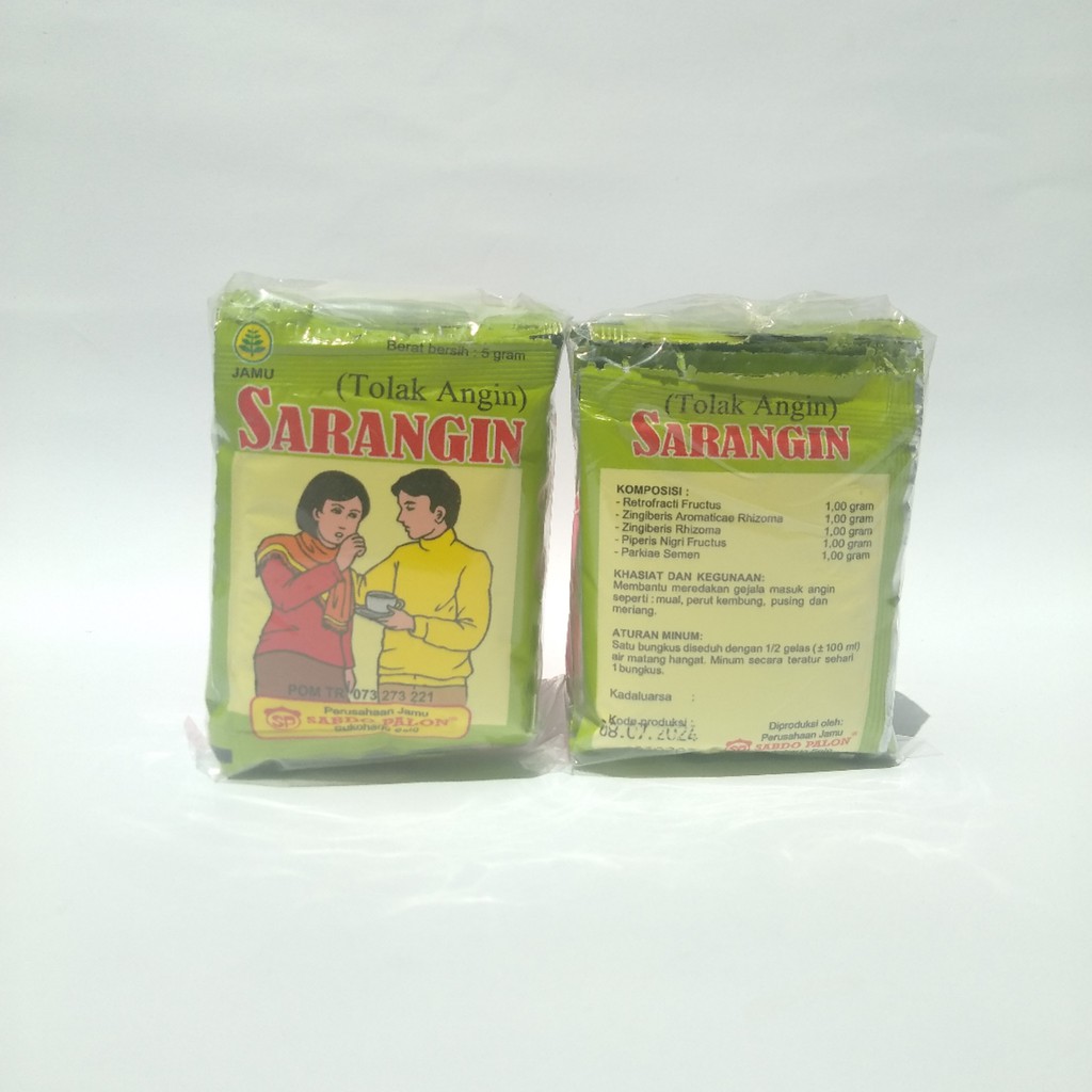 Jamu Tradisional Sarangin Tolak Angin Sabdo Palon Isi 10 Bungkus
