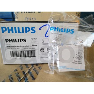 PHILIPS AgileStyle 2 Modular Size 1 Way Switch - Saklar Lampu