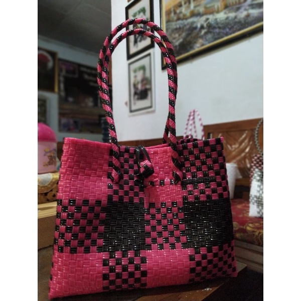 TAS ANYAM JALI-JALI KOMBINASI atau motif