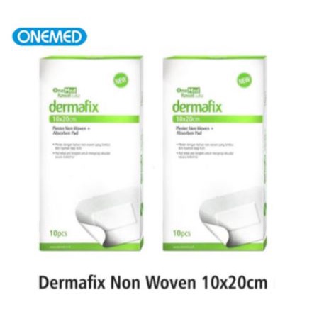 Plester Dermafix Non Woven 10 x 20 cm Box Isi 10's Onemed OJ