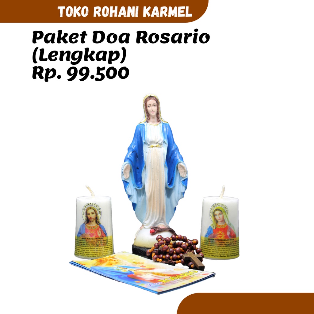 DOA ROSARIO PATUNG PAKET DOA ROSARIO / ROSARIO / PATUNG BUNDA MARIA/ ROSARIO KATOLIK / ROSARIO WANIT