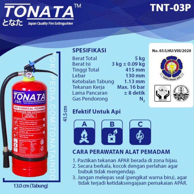 

APAR ABC Powder 3 Kg Tonata / Set Komplit