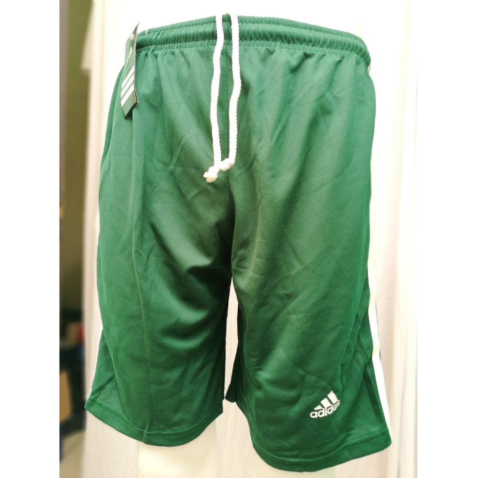 celana bola futsal running polos tanpa kantong drifit adidas - Hijau, L