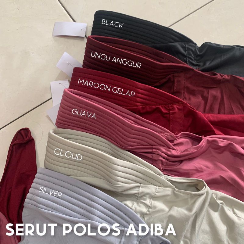 SERUT POLOS ADIBA/JILBAB SERUT POLOS JERSEY