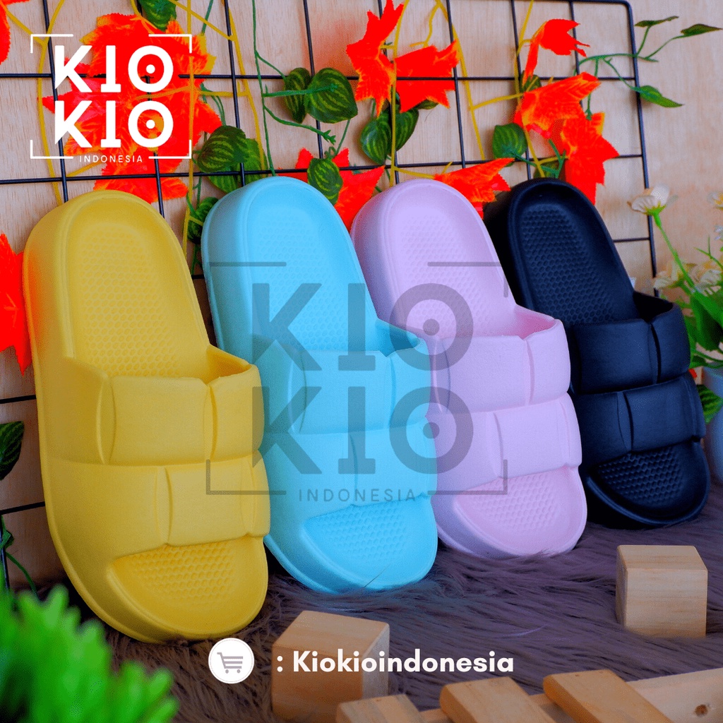 Sandal Slop/Sendal Selop Eva Korean Jelly Soft Slipper Anti Slip, Anti Air, Elastic Empuk EVA