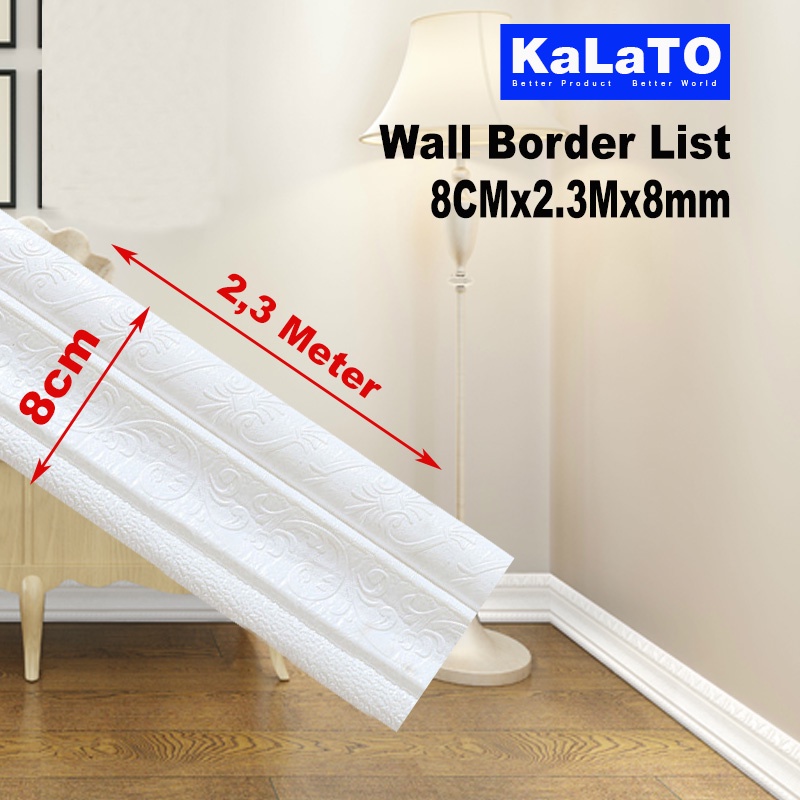 (KaLaTO) Wall Border List / Wallborder Foam 3D /Walpaper List Foam Stiker Dinding / List dinding 3D 2.3 Meter-List B81