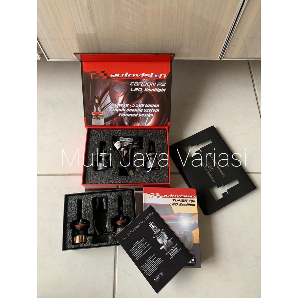 Paket Bundling LED Autovision P2 Carbon + Rs300 3 warna