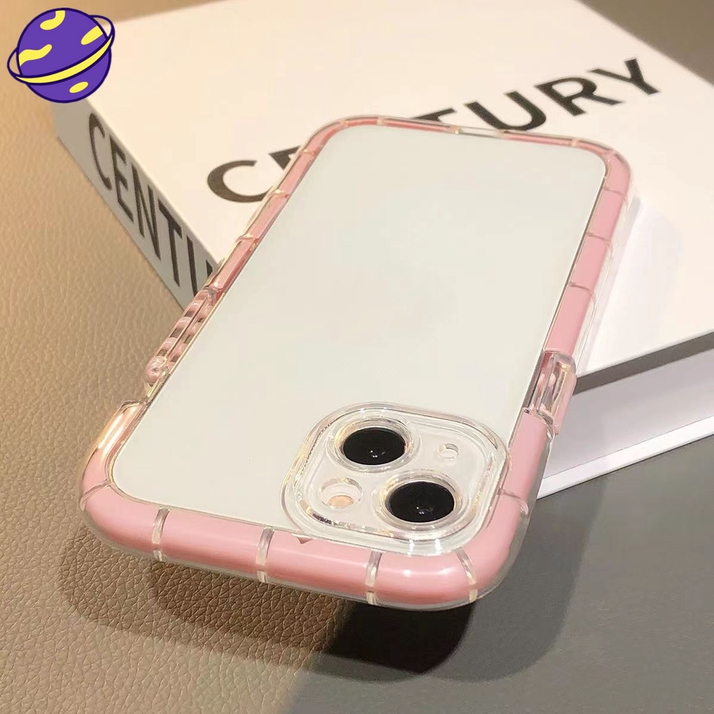 Soft Case Silikon Transparan Luminous Untuk iPhone 13 12 11 Pro X XS Max XR