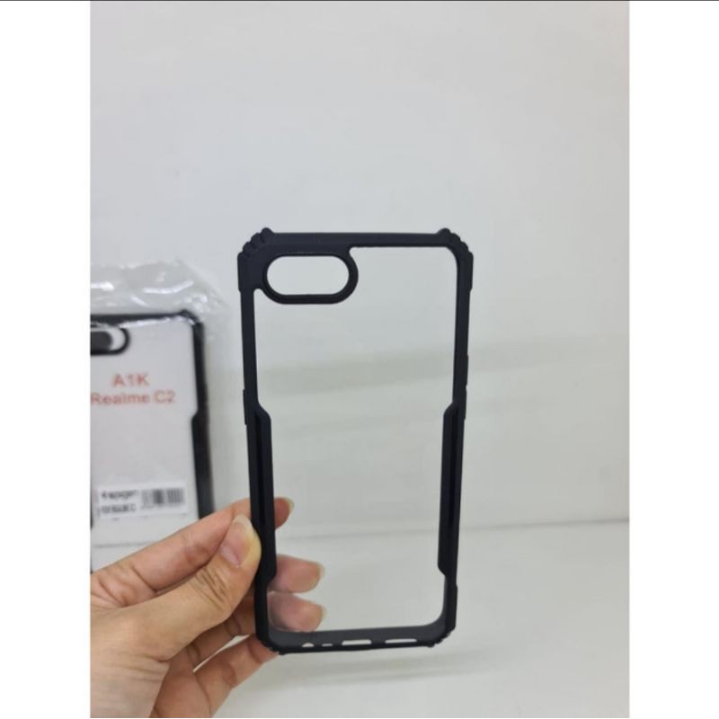 Softcase Clear Armor Bumper Transparant OPPO REALME C2/A1K New