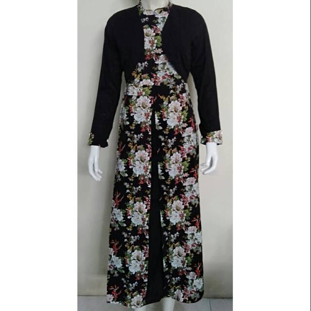 Baju muslim motif bunga