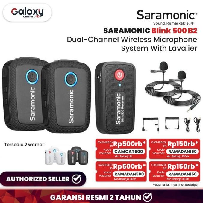 Jual Saramonic Blink 500 B2 UltraCompact 2-Person Wireless Clip-on ...