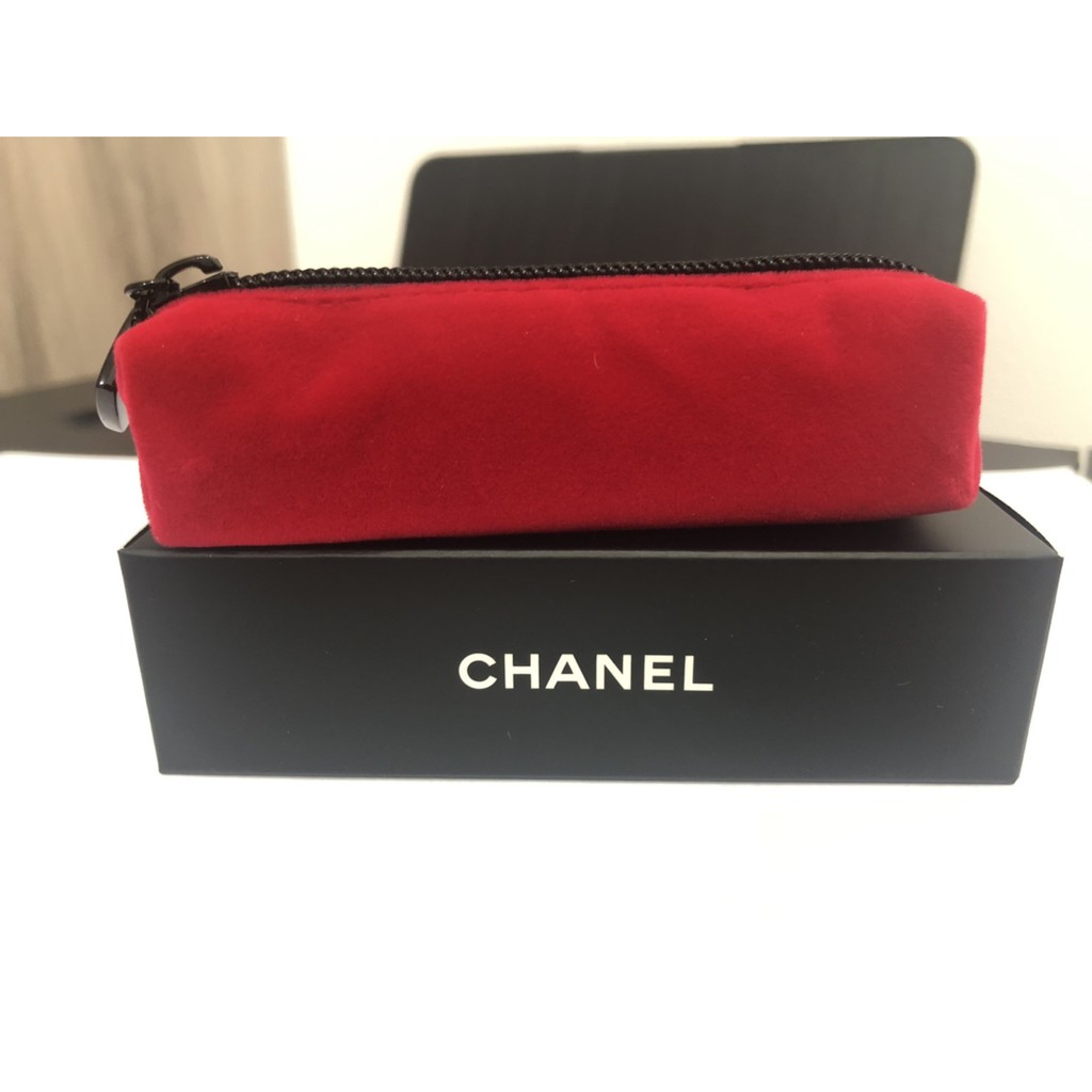 Chanel Lipstick Red Mini Pouch