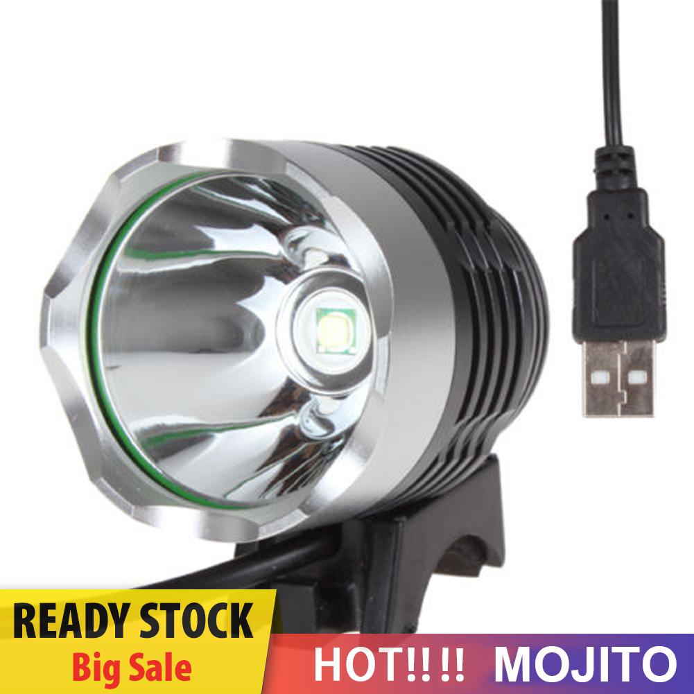 MOJITO 1200Lm Lumens 3 Modes XM-L T6 LED Bicycle Light Headlamp Q5 USB