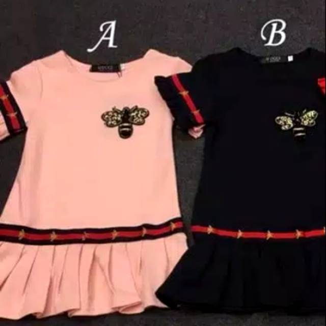 Dress anak perempuan gucci 668A dress anak import