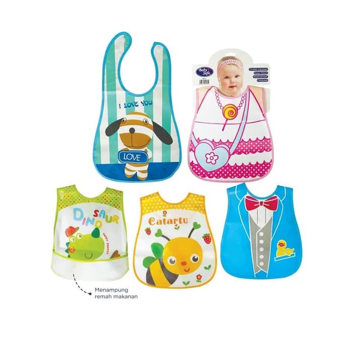 ♥BabyYank♥ BABY SAFE - LONG BIB (BIB05) / SLABBER BAYI / CELEMEK MAKAN BAYI