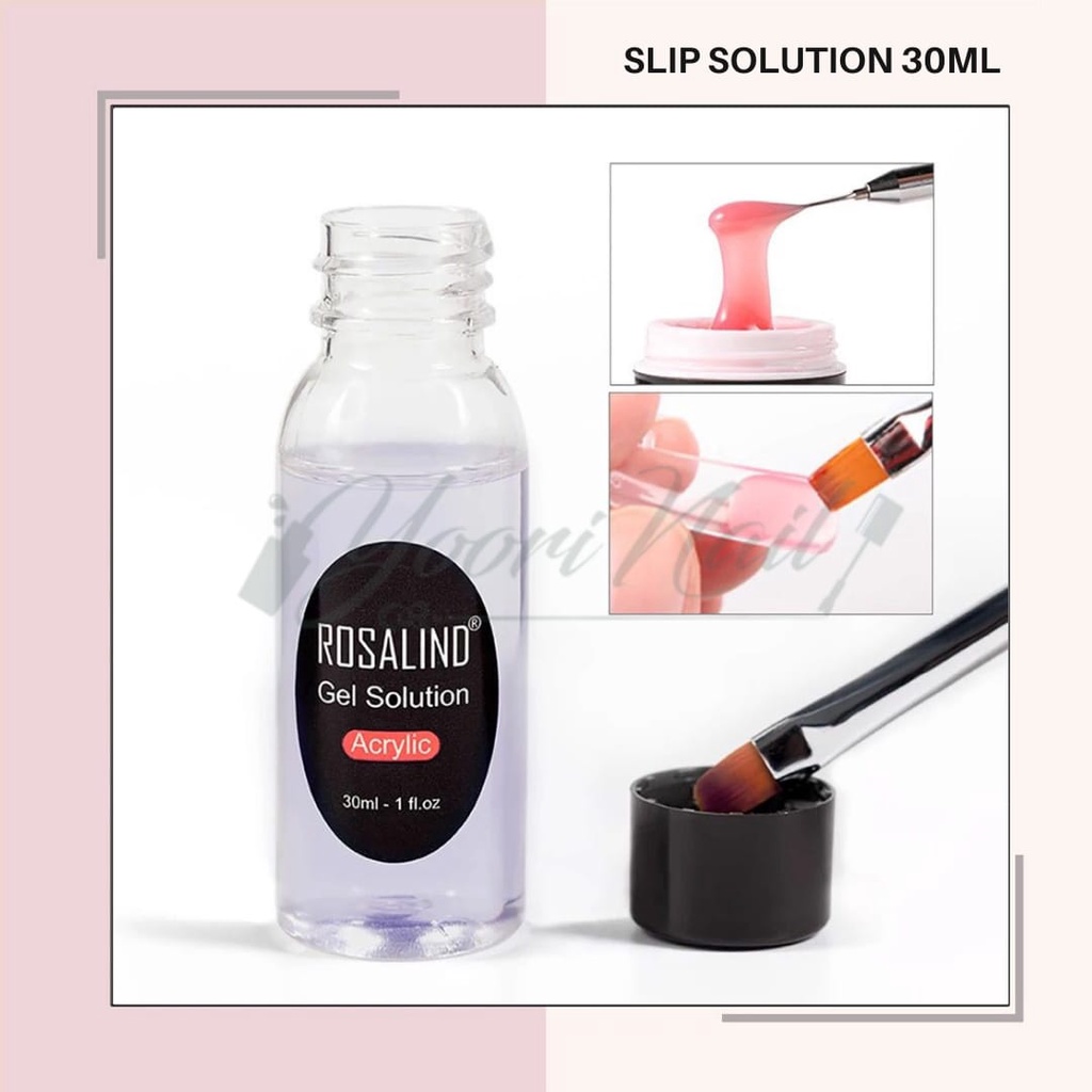 Water gel liquid polygel slip solution nail extension cairan poly gel nails cleanser cleaner