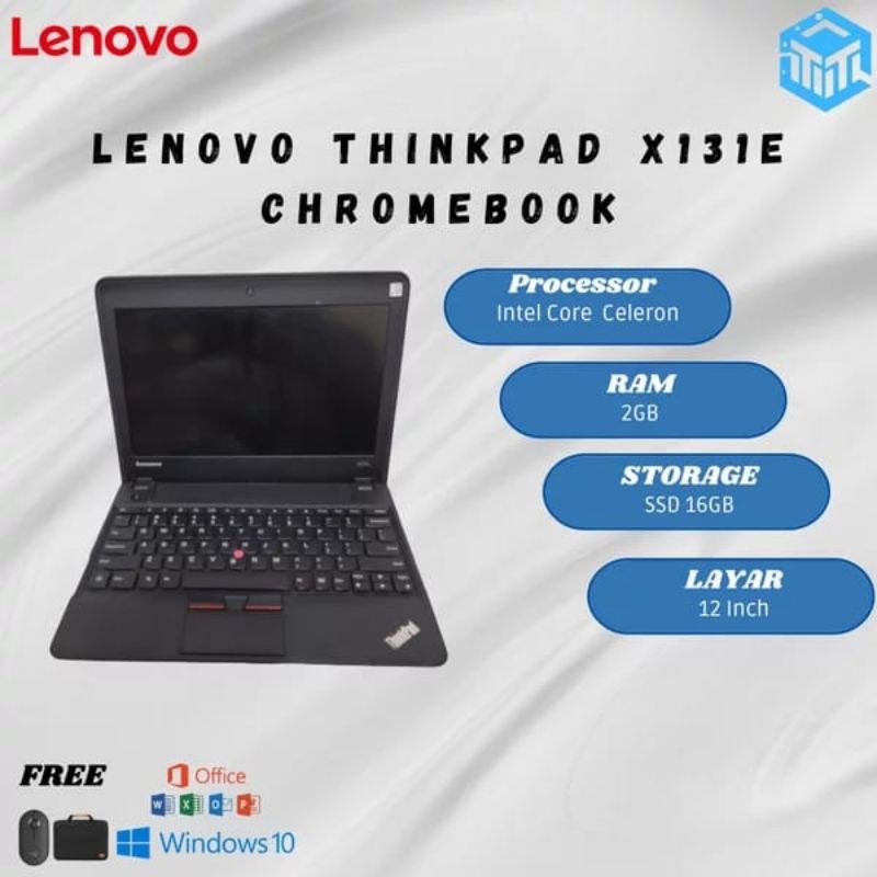 LAPTOP LENOVO THINKPAD X131e CELLERON 2/4GB 4/120GB SSD SECOND GARANSI