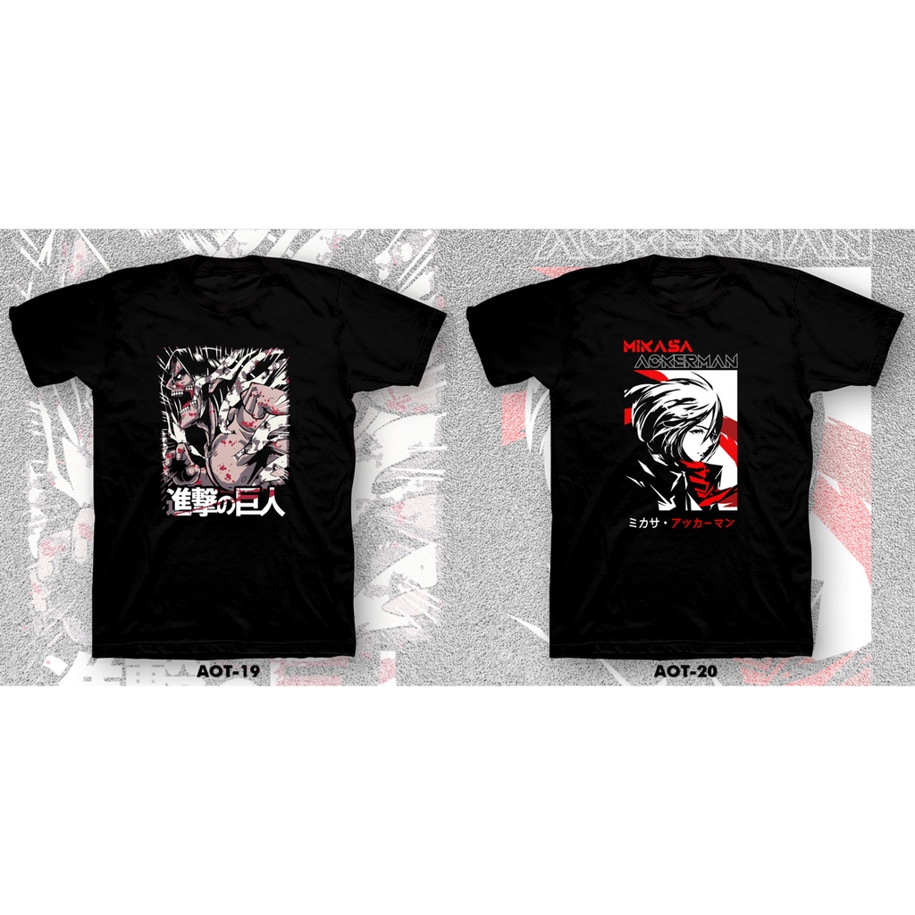 KAOS / TSHIRT 24s - ANIME/MANGA ATTACK ON TITAN .02