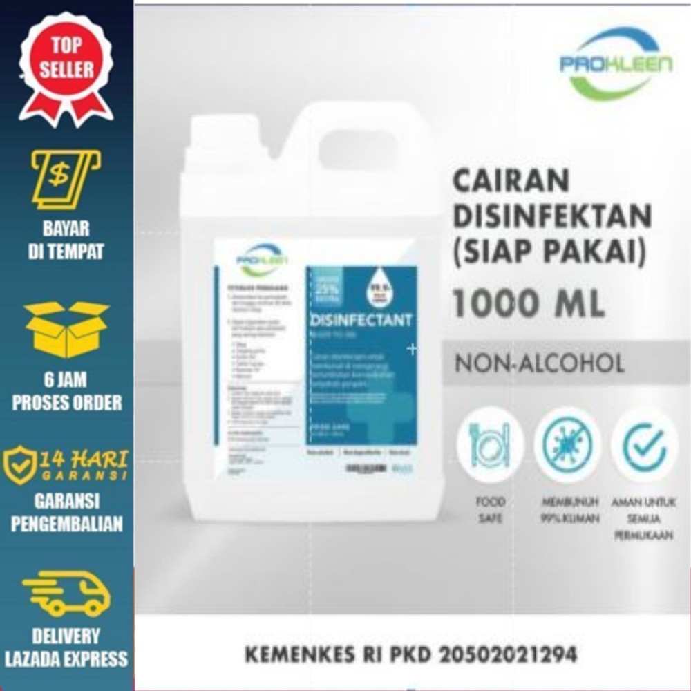 Desinfektan Antiseptik Food Grade PROKLEEN 1Liter Disinfektan Food Grade