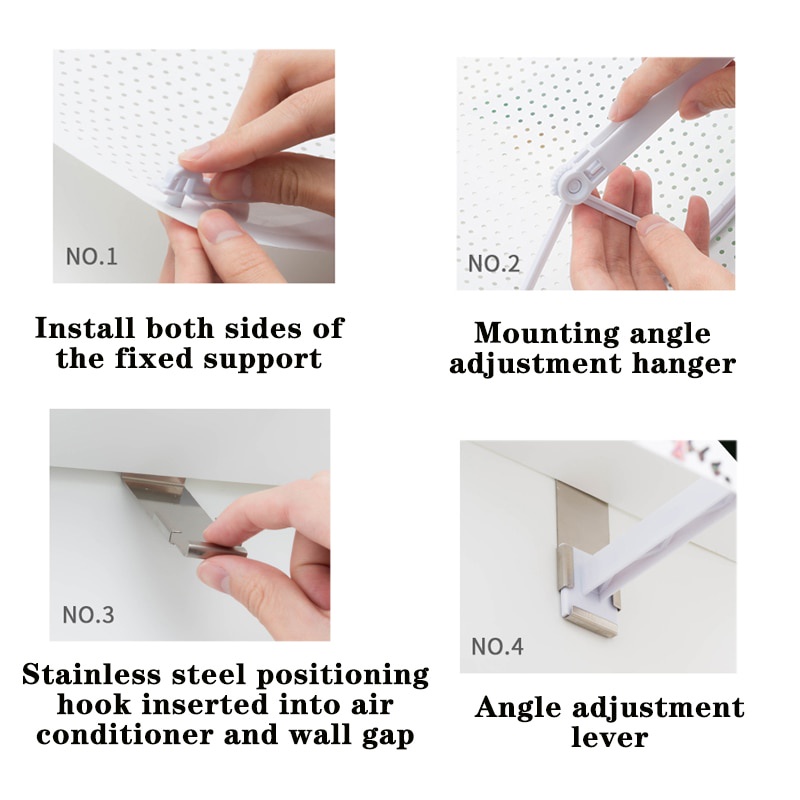 SD8u Houseen Cover Angin Ac Adjustable Air Conditioner Windshield Deflector - Z-dfb09 - White By Pro