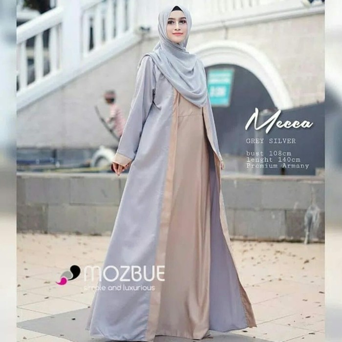 GAMIS SYARI ANNAJAH CAPUCCINO 900GR 110 140 ALLSIZE GAMIS SYARI BUSUI CADAR CREPE HQ POLOS MURAH I.